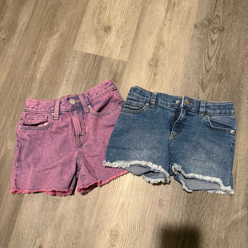 Old Navy Kids Denim Shorts - Pink and Blue